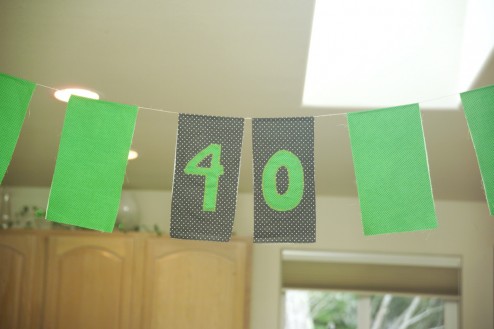 Embroidered Birthday Banner