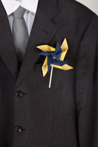 Adult Double Pinwheel Boutonniere