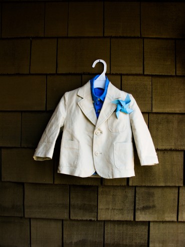 child-size pinwheel boutonniere 